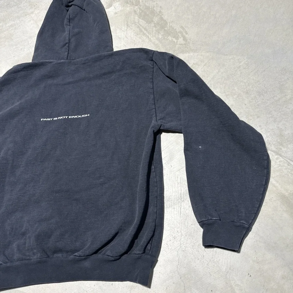 Formula 1 Hoodie Men's SZ L Black Pacsun Pockets Racecar F1 Thick Heavy Racing - Picture 10 of 11